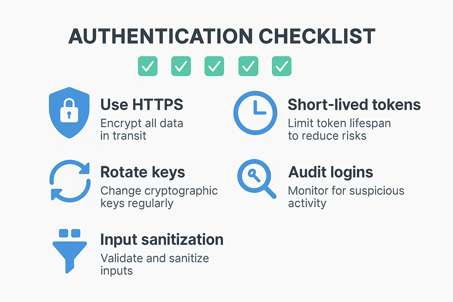 Auth Checklist Infographic